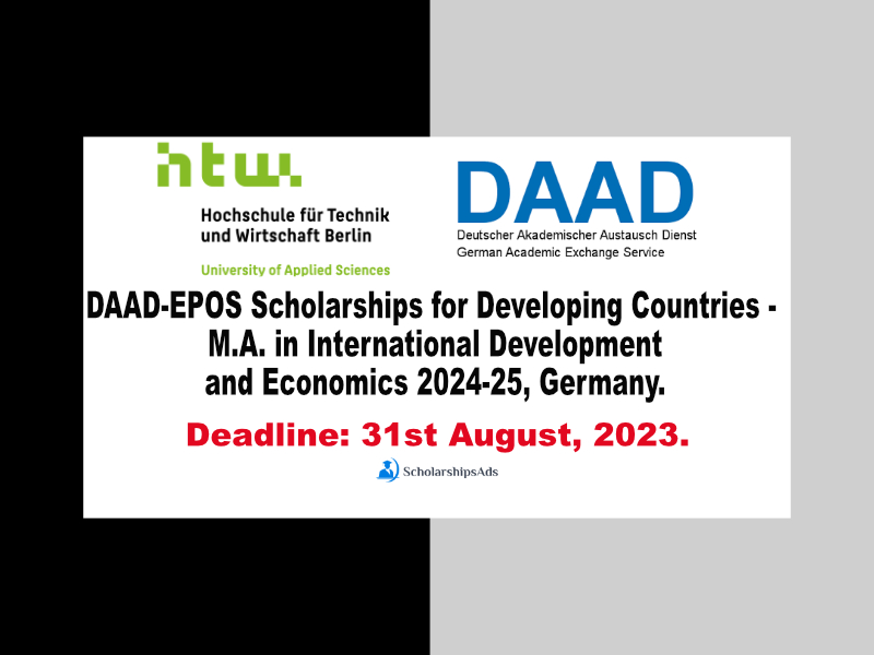 DAADEPOS Scholarships for Developing Countries MIDE 202425, Germany.